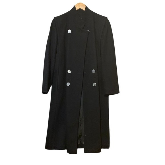 PRESTON & YORK 100% Wool Women's Black Full-Length Coat Size 12